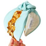 Summer Vibes - headband  | Aquamarine & Oro !